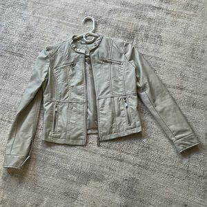 Faux Leather Jacket Girls Medium